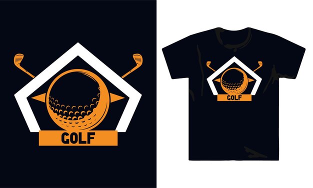 Golf vintage t-shirtontwerp