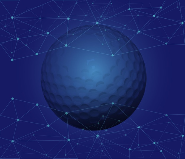 Vector golfbal achtergrond