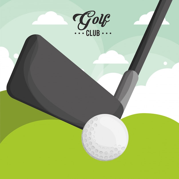 Golfclub bal poster