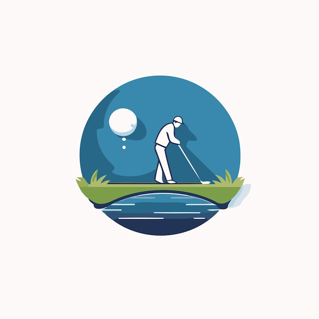 Golfclub logo sjabloon vector illustratie van golfclub icoon