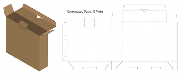 Golfdocument vakje die met 3d mock omhoog wordt gesneden