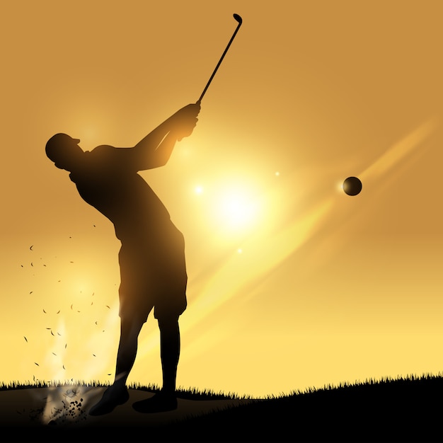 Vector golfer swing