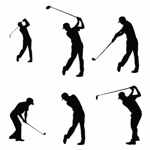 golfing silhouette collection