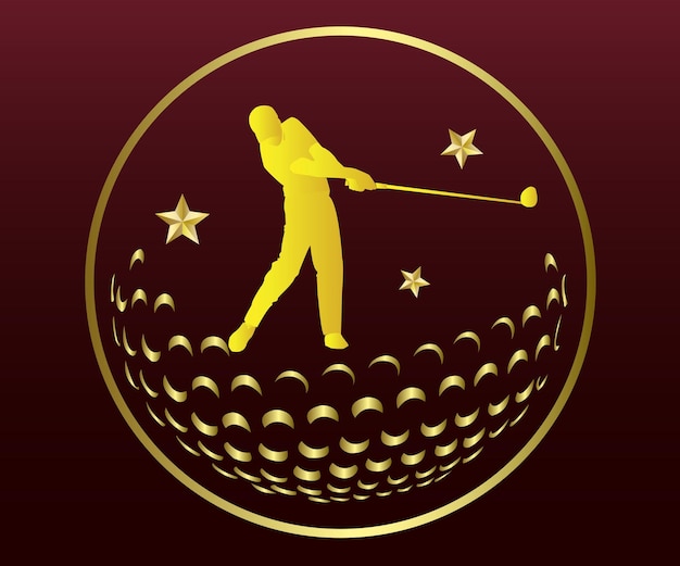 Vector golflogo ontwerp.