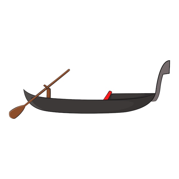 Gondel pictogram in cartoon stijl geïsoleerd op een witte achtergrond Zeevervoer symbool vectorillustratie
