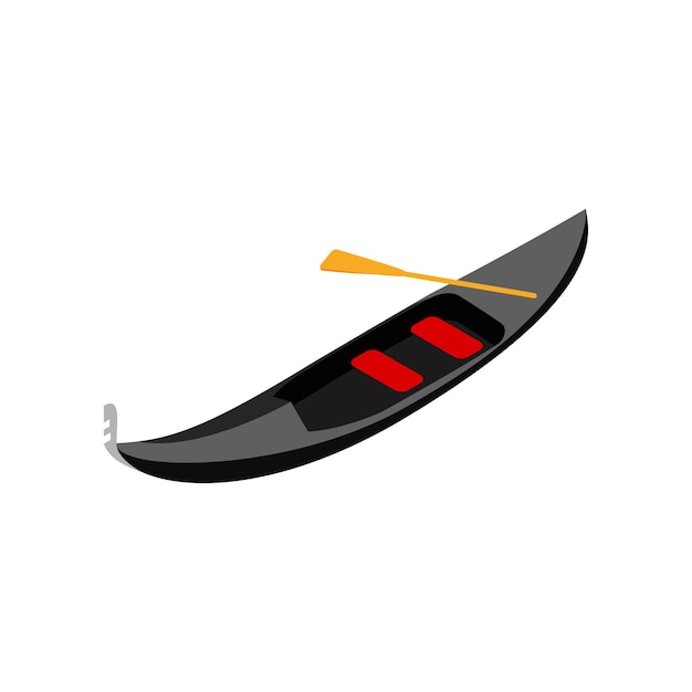 Vector gondola icon in isometric 3d style on a white background