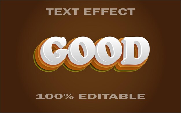 Good 3d editable text effect