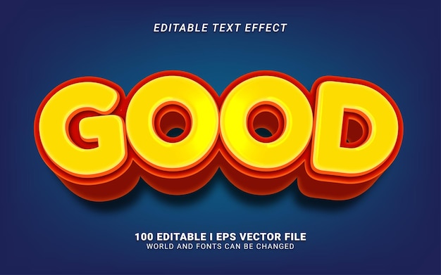 Good 3d text effect design