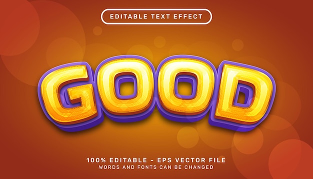 good 3d text effect and editable text effect