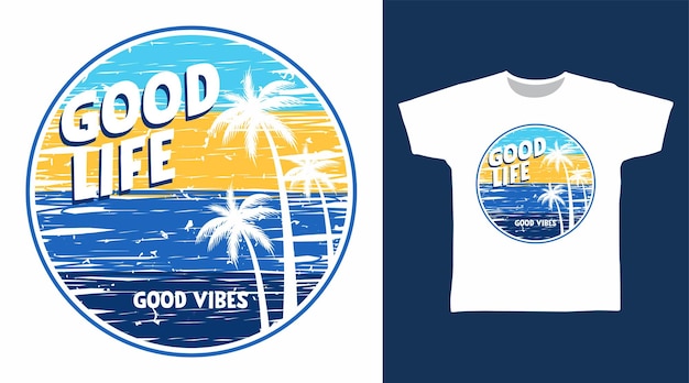 Good beach cartoon tshirt concept designs