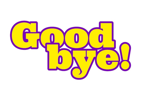 Good byes logo met een witte achtergrond