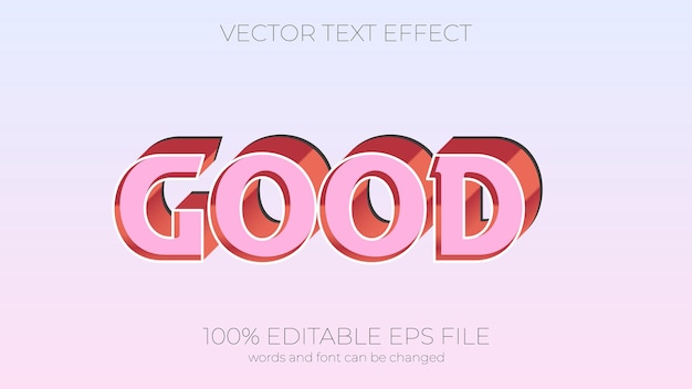 Good editable text effect style eps editable text effect