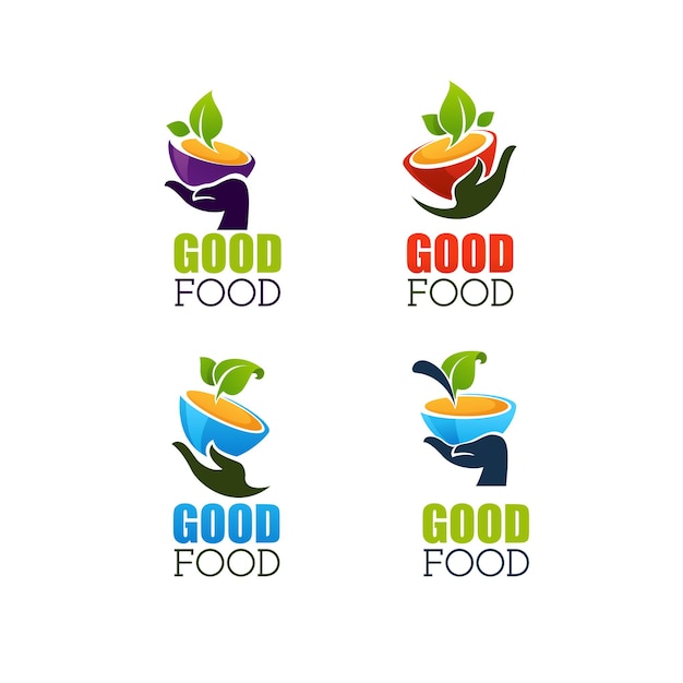 Vector good food label set