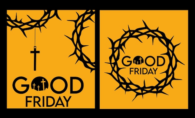 Good friday banner and poster