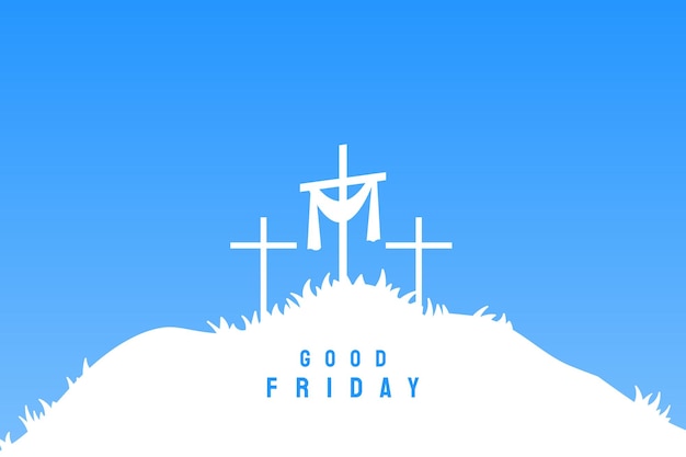 Vector good friday blessing church christian symbols