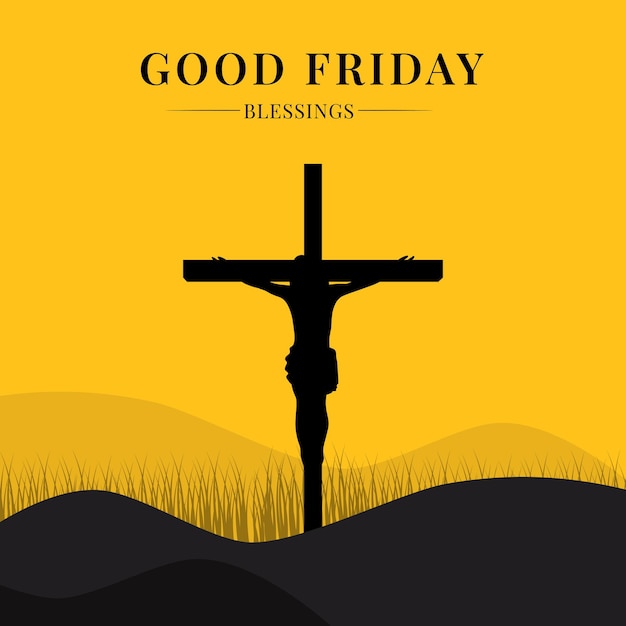 Good friday peace of holy week social media post