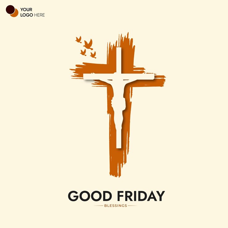 Vector good friday peace of holy week social media post