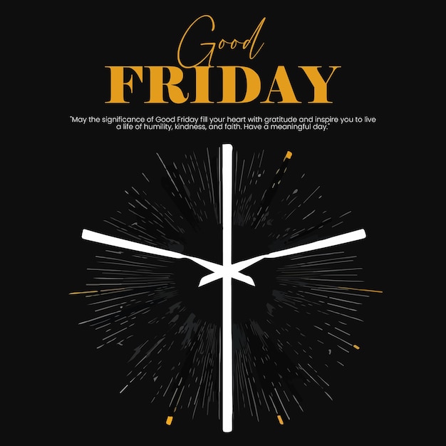 Good Friday Social Media Template For Instagram Post Feed