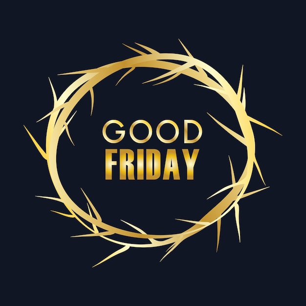 Vector good friday with cross vector good friday vector illustration