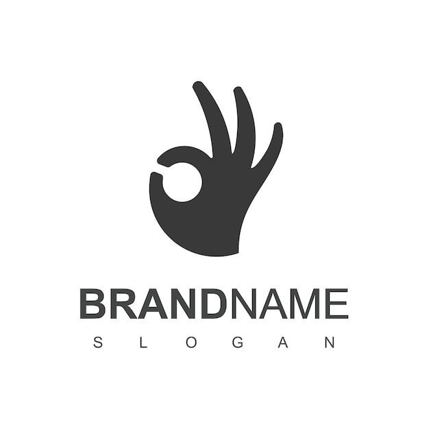 Вектор good hand logo design вдохновение