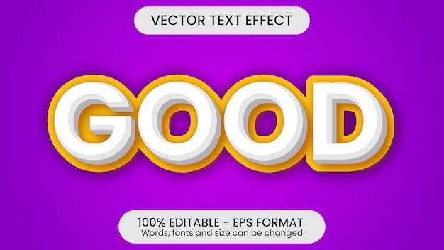 Good Modern Pop Style Vector Text Effect