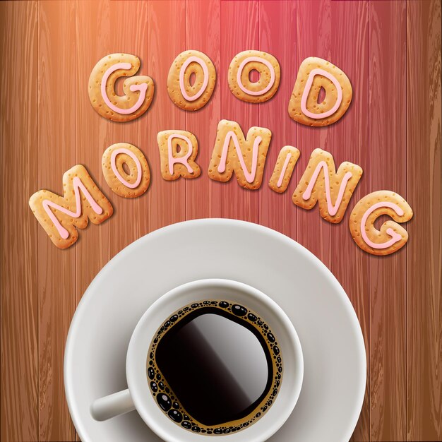 Vector good morning background vector illustration