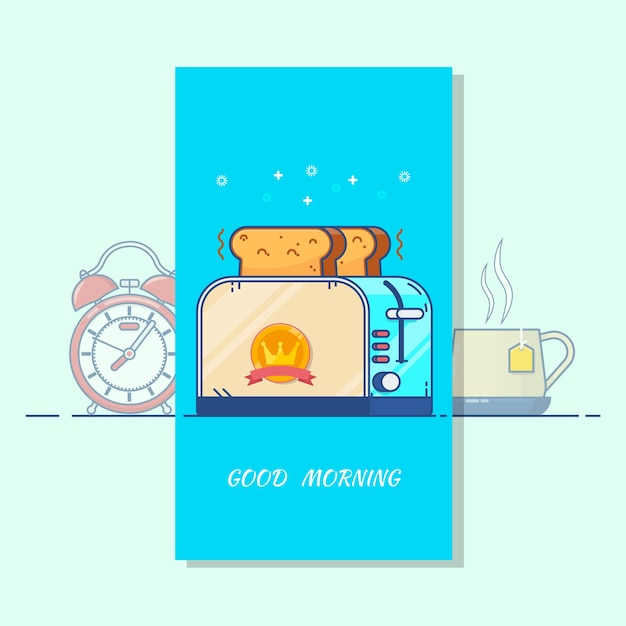 Vector good morning card