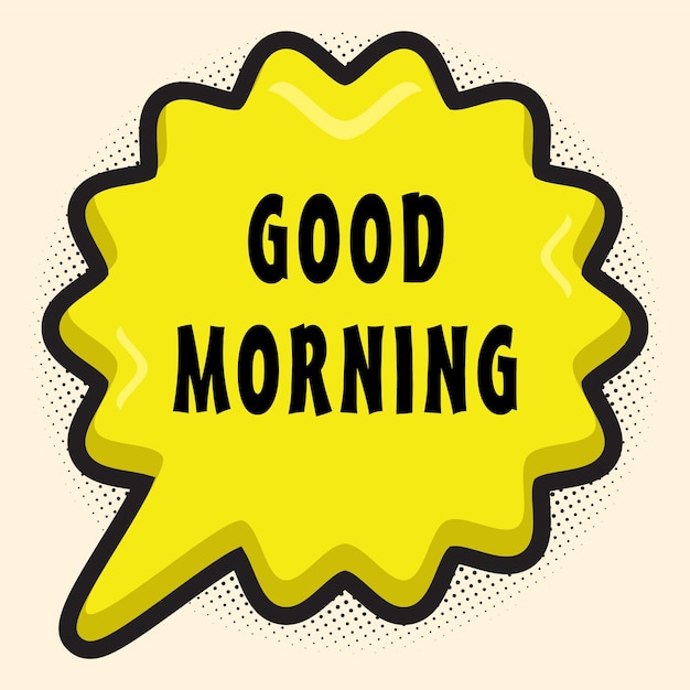 Good Morning Messages Sticker Design lettering sticker typographic message chat badge
