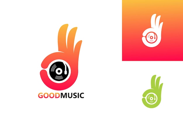Buona musica logo template design vector, emblem, design concept, creative symbol, icon