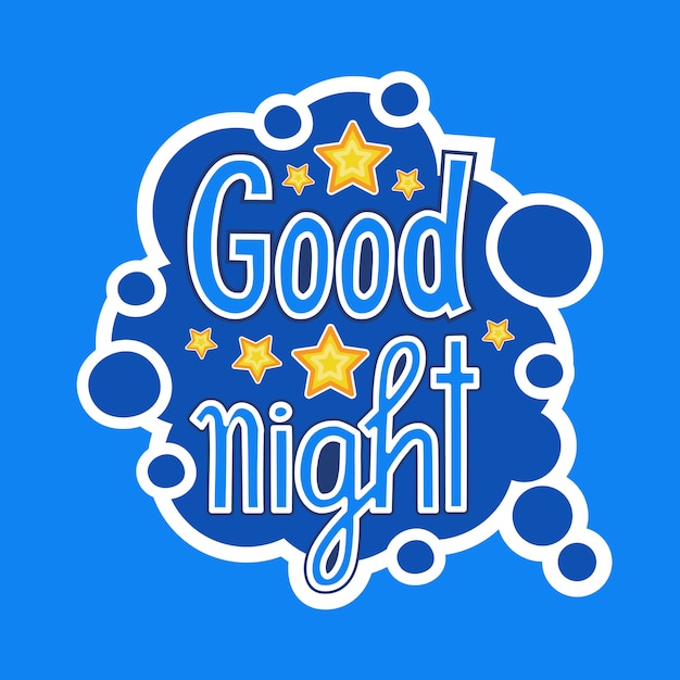 Good night sticker