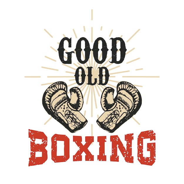 Good old boxing.   illustration.