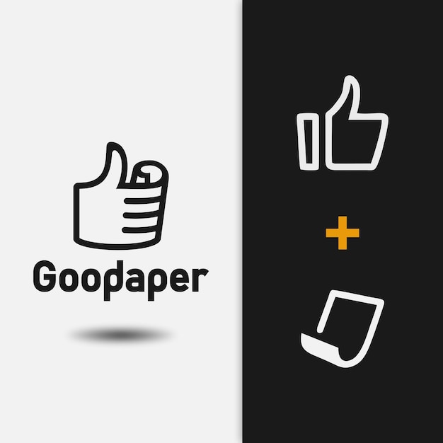 Vector good paper logo