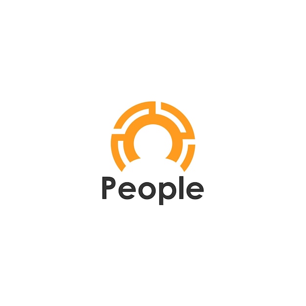 good people logo icon vector isolated