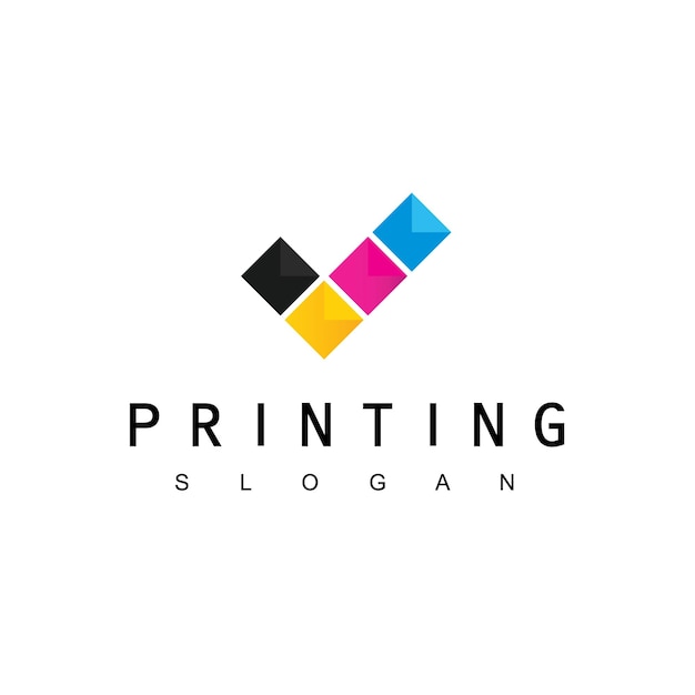 Vector good printing logo template