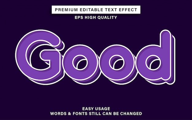 Good style text effect