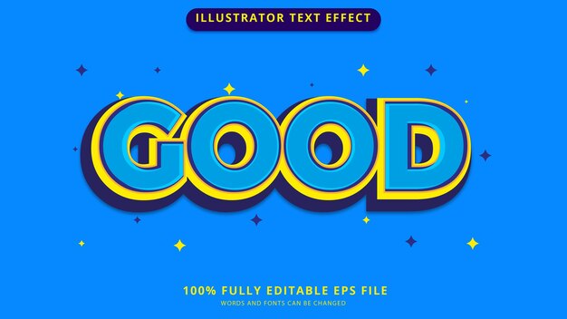 good text effect editable eps file