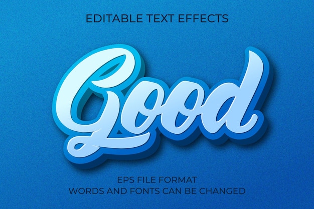 Vector good text effect