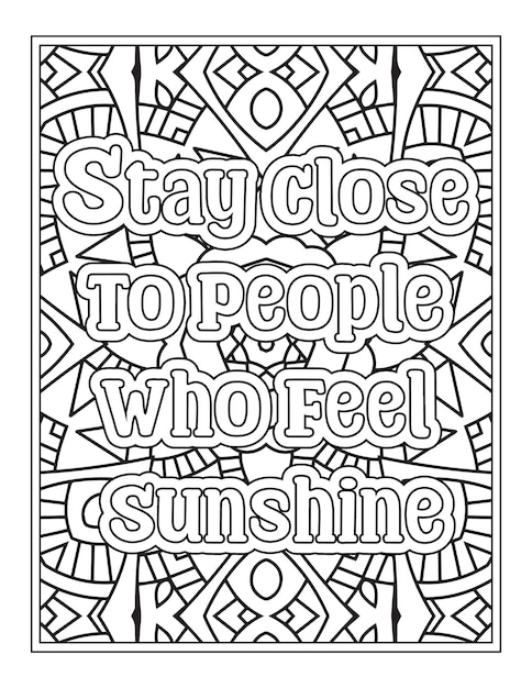 Good Vibe Quotes Coloring Pages for Kdp Coloring Pages