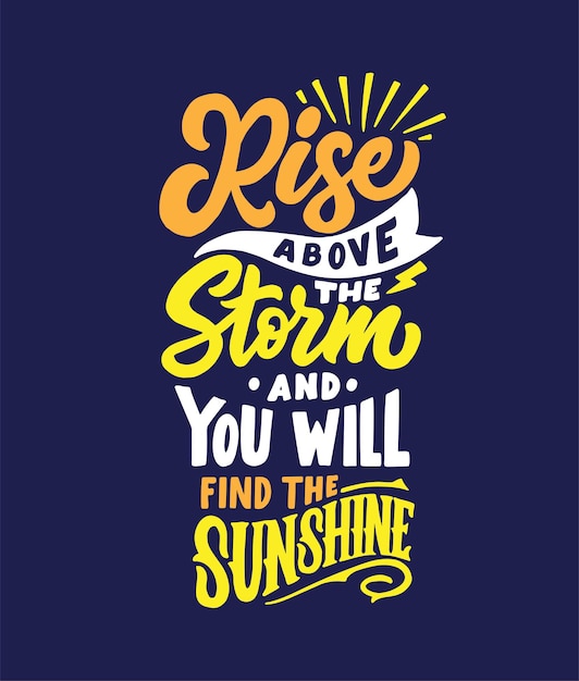 Good vibes lettering motivational quote design