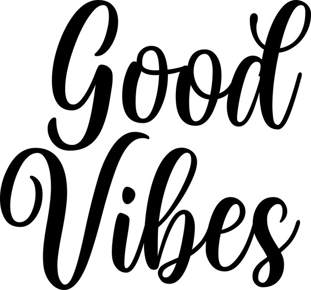 Good Vibes motiverend citaat minimalistisch tekstontwerp