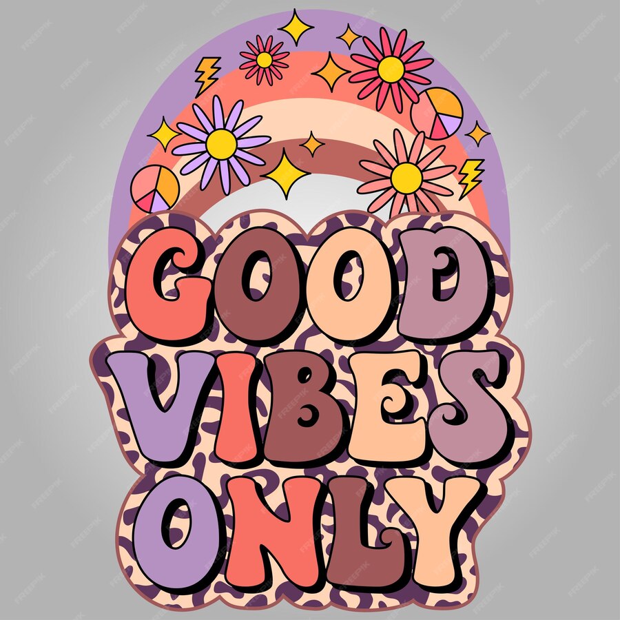 Premium Vector | Good vibes only