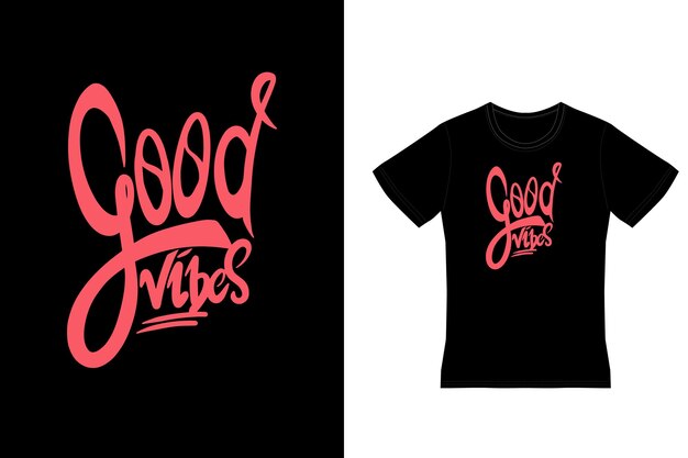 GOOD VIBES VECTOR TYPOGRAPHY ART