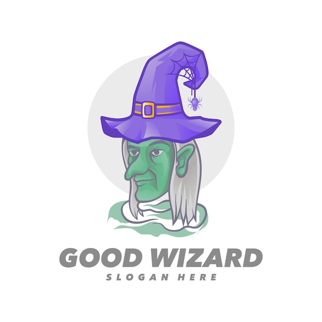 Good wizard logo vector illustration