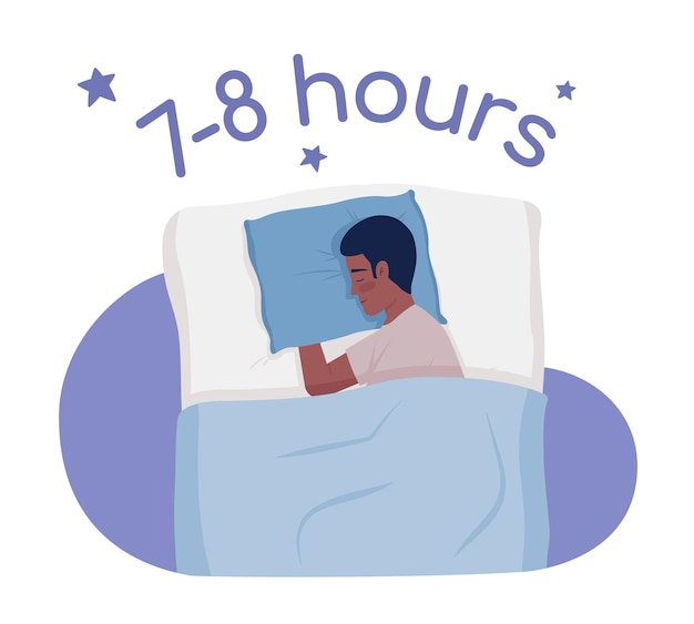 Goodquality sleep 2d vector isolated illustration