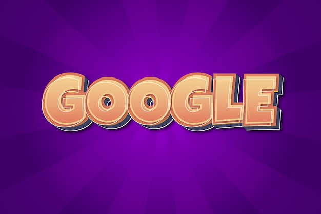 google editable text effect