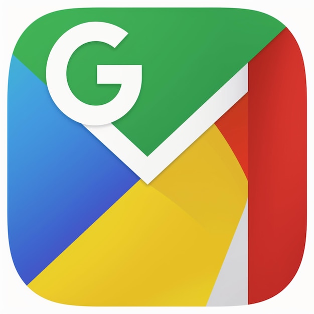 Вектор google play, google maps, логотип google drive. (логотип google drive, который используется в google play, также используется в google maps)