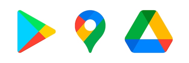 Google Play Google Maps Google Drive Logo