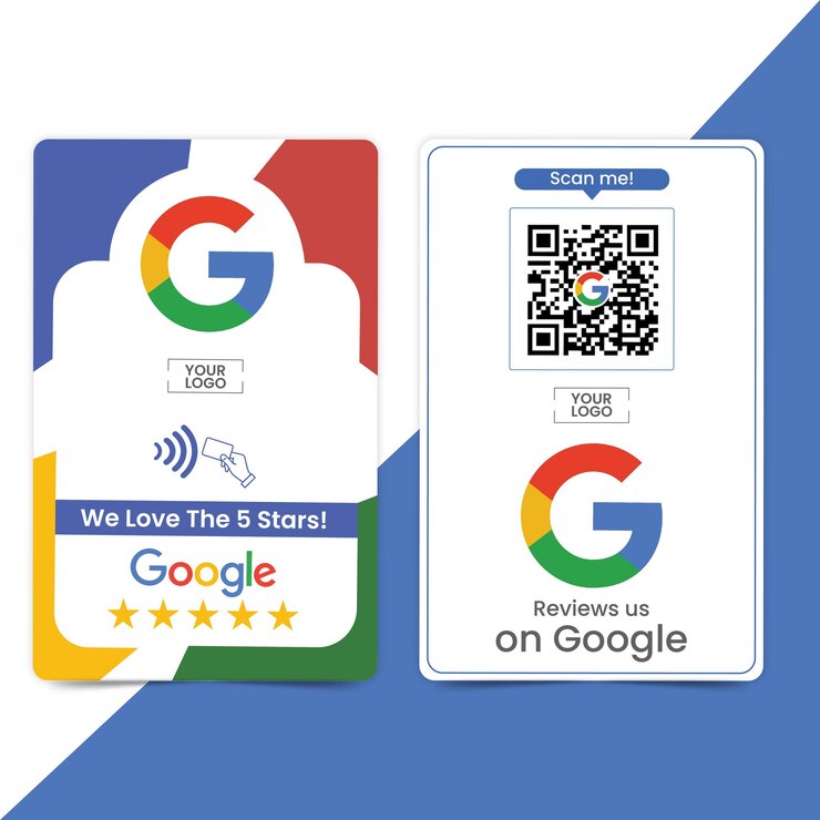 Vector google review card
