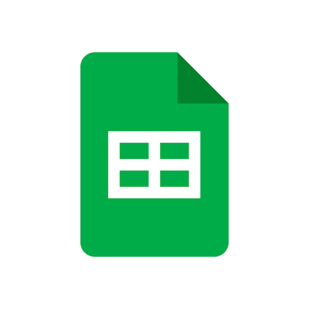 Vector google sheets logo