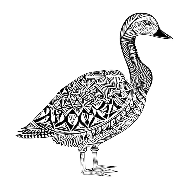 Вектор Гусиные украшения векторная иллюстрация животных